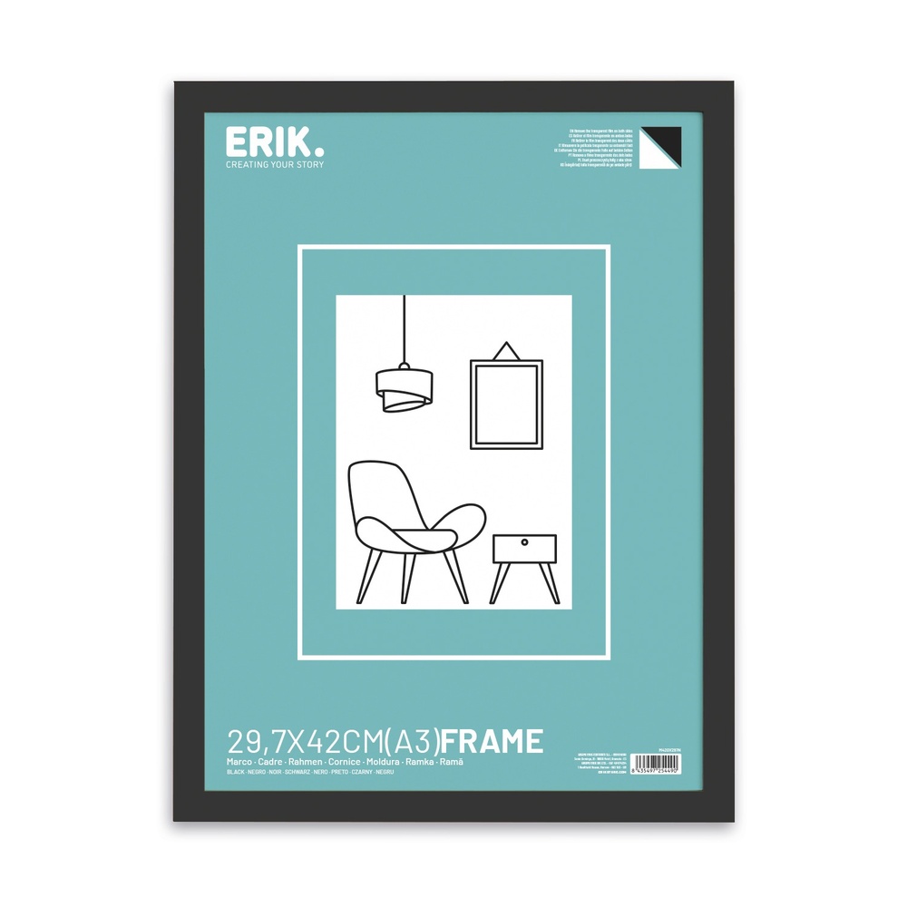 Grupo Erik - Mdf Black Frame A3 42 X 29.7 Cm Cadre - Multicolore